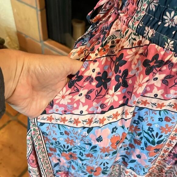 Matilda Jane Floral Patchwork Cottage-core Prairie Style Maxi Dress, S! - Picture 5 of 12